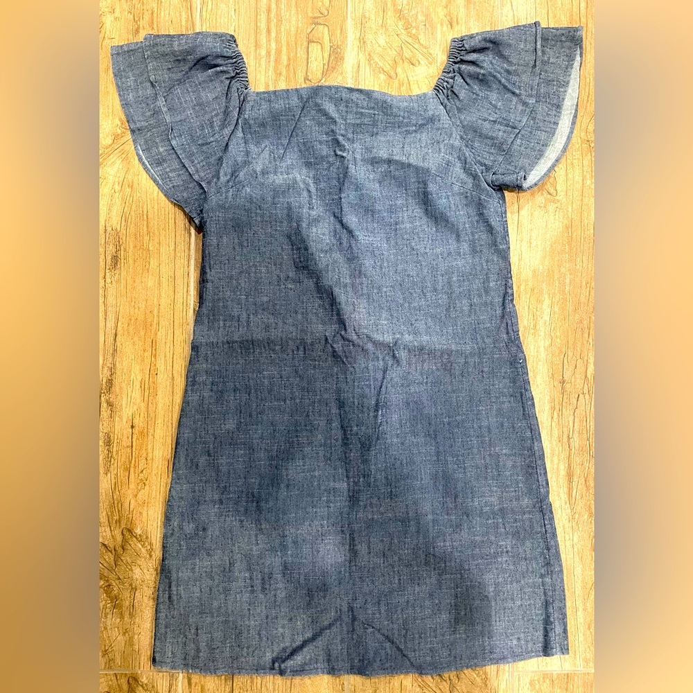 Alice and Olivia Denim Dress with Flared Sleeves Size Small
